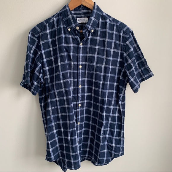 ✨2/30✨ Gap Standard Fit Linen Blend Shirt - Picture 1 of 5